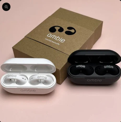 Auriculares de Sonido Abierto Tipo Clip Blancos Ligeros y Ergonómicos