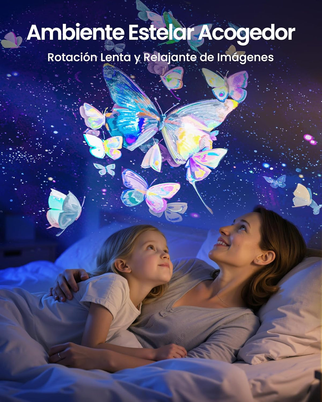 Proyector de Estrellas Galaxia con Rotación y Temporizador