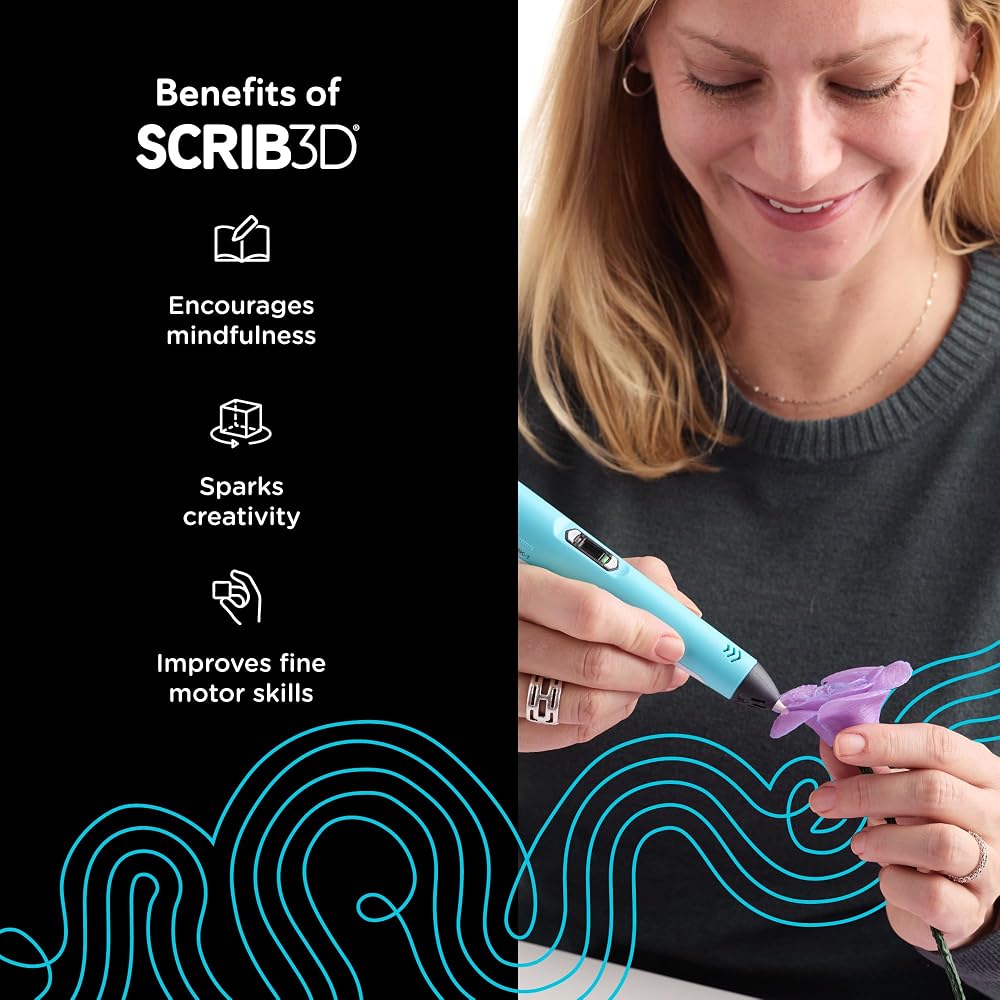 Pluma 3D SL-200 para Dibujar y Crear Figuras en Tres Dimensiones