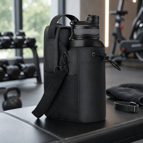 Bolso Magnético Portabotella para Gym con Correa Ajustable