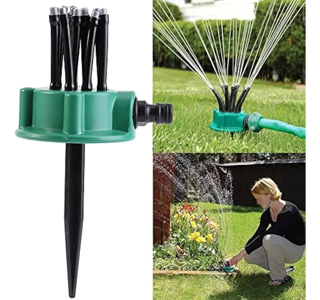 Rociador de Agua Giratorio para Jardín y Patio
