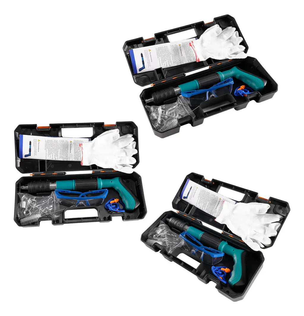 Pistola de Clavos Ergonómica con Cuerpo de Aluminio y Seguro