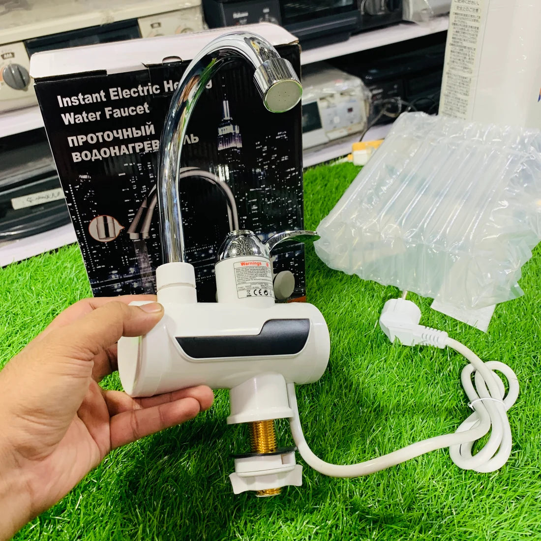 Grifo Eléctrico de Agua Caliente Instantánea con Pantalla LED