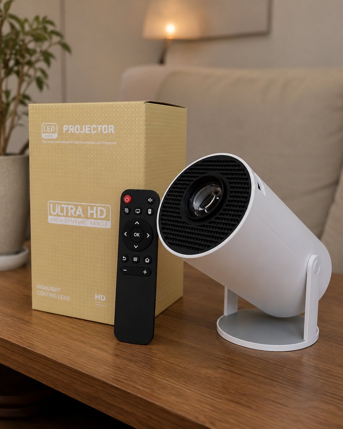 Mini Proyector Portátil para Cine en Casa con Imagen en Gran Tamaño