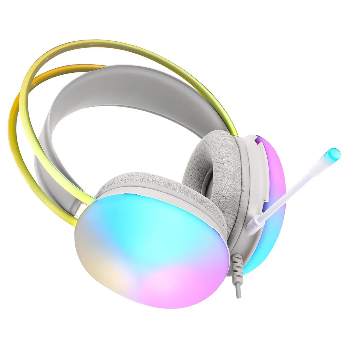 Auriculares Gamer Onikuma X25 Blancos con Sonido 7.1 y Luces RGB