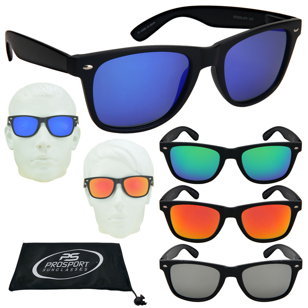 Gafas de Sol Polarizadas Negras con Filtro UV400 y Funda